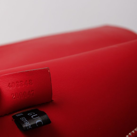 *SOLD* Gucci Dionysus Red Suede Medium GG Shoulder Bag - Picture 10 of 10